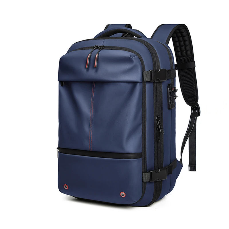 Men Travel Backpack Vacuum Compression 17 Inch Laptop Backpack Busines ...